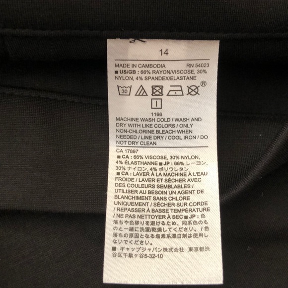 NWT Banana Republic Black Pants Legging Size 14 - Picture 8 of 8